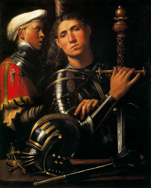 Portrait of Warrior with his Equerry c. 1509