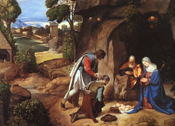 Adoration of the Shepherds (detail) 1505-10