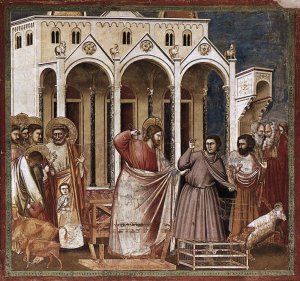 No. 27 Scenes from the Life of Christ- 11. Expulsion of the Money-changers from the Temple 1304