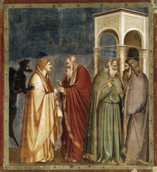 No. 28 Scenes from the Life of Christ- 12. Judas' Betrayal 1304-06