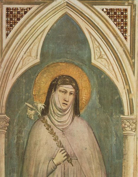 Saint Clare (detail) 1325