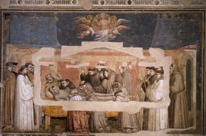 Scenes from the Life of Saint Francis- 4. Death and Ascension of St Francis c. 1325