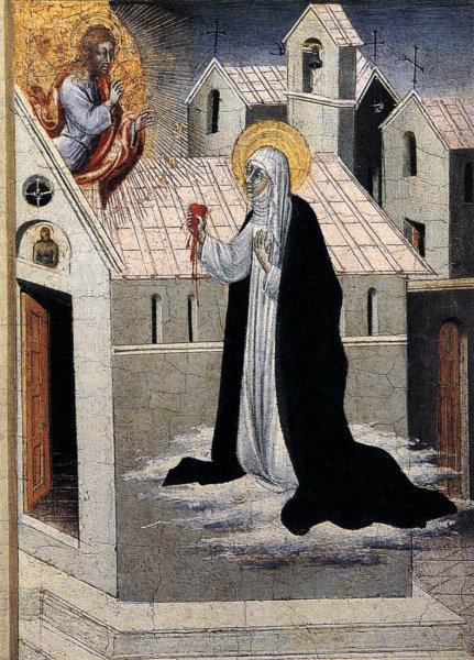 St Catherine Exchanging her Heart with Christ c. 1475