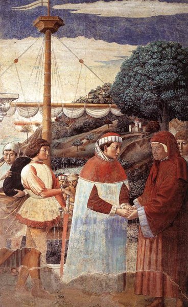 Disembarkation at Ostia (scene 5, east wall) 1464-65