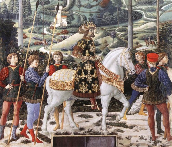 Procession of the Middle King (detail 1) 1459-60