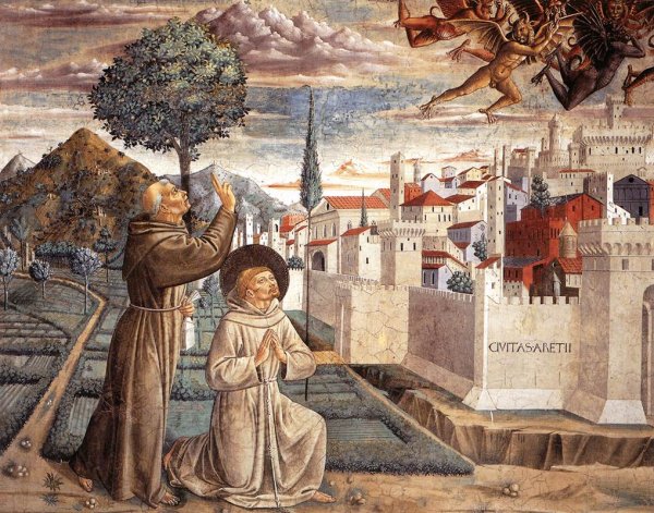 Scenes from the Life of St Francis (Scene 6, north wall) 1452