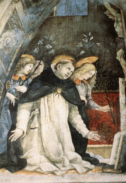 Scene from the Life of St Thomas Aquinas (detail-3) 1489-91