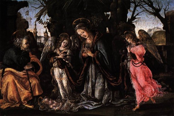 The Nativity with Two Angels c. 1490