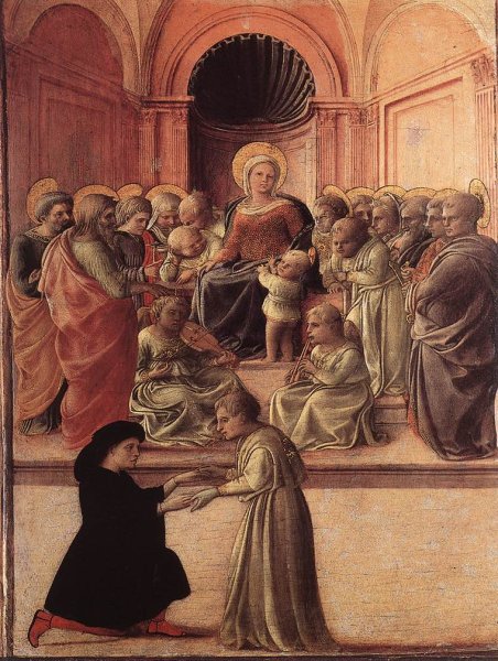 Madonna and Child with Saints and a Worshipper c. 1437