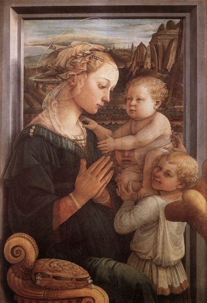 Madonna with the Child and two Angels 1465