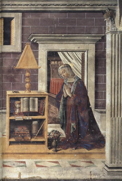 Annunciation (detail-2) c. 1482