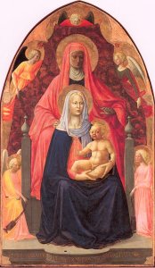 Madonna and Child with Saint Anne (painted with Masaccio)  1424-25