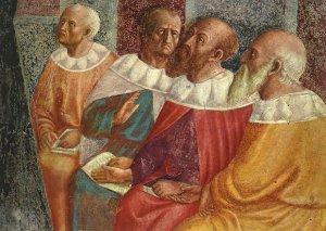 The Philosophers of Alexandria (detail) 1428-30