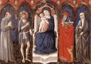 Madonna with Child and Four Saints 1468