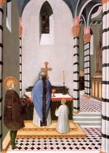 St. Anthony at Mass Dedicates his Life to God 1435