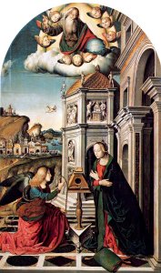 The Annunciation with City by the Sea