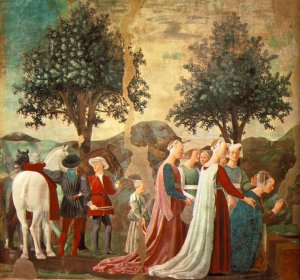 Adoration of the Holy Wood (detail-3) c. 1452