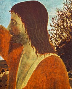 Baptism of Christ (detail-1) 1448-50