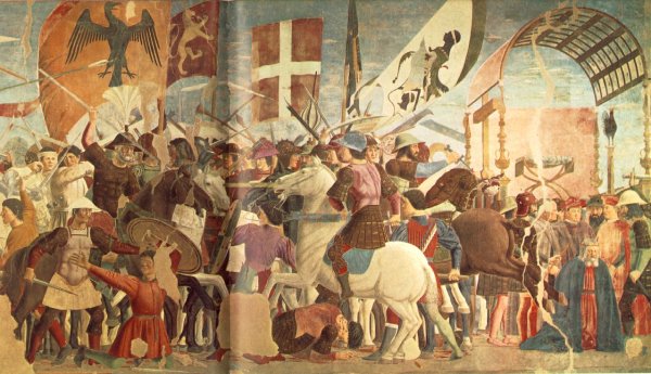 Battle between Heraclius and Chosroes (right view) c. 1460