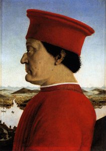 Portraits of Federico da Montefeltro and His Wife Battista Sforza 1465-66