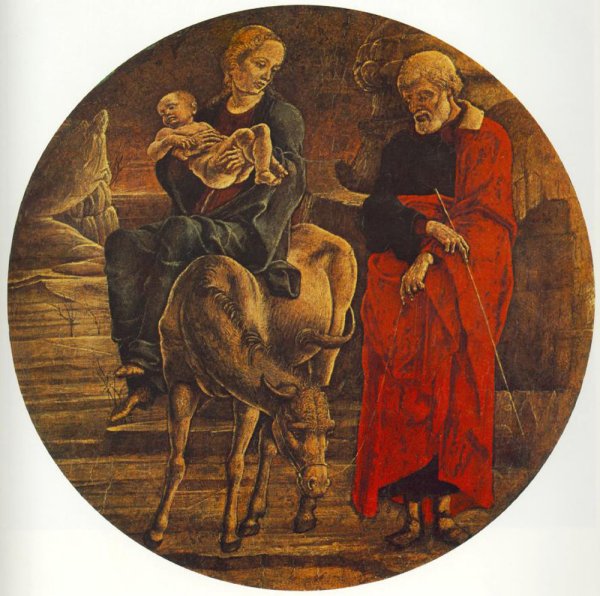 Flight to Egypt (from the predella of the Roverella Polyptych)  1474