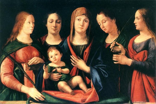 Mary and Child with Sts Mary Magdalene and Catherine 1504