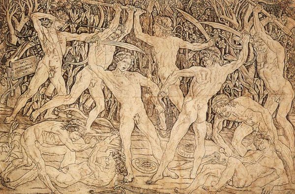 Battle of Ten Nudes 1470s