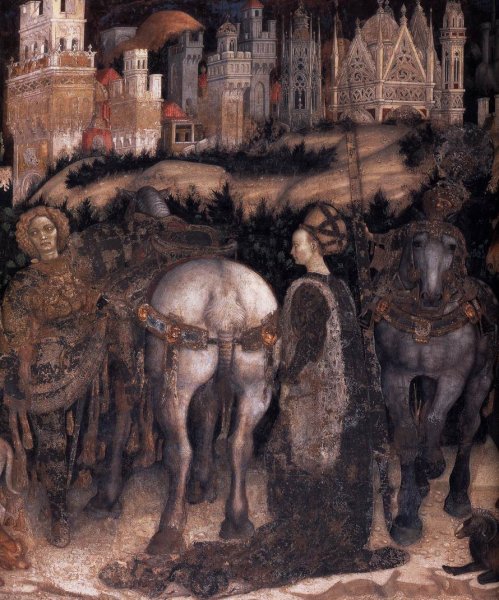 Saint George and the Princess of Trebizond (detail-1) 1436-38