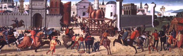 The Siege of Troy II- The Wooden Horse, c.1490-95