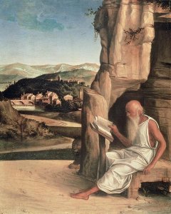 St. Jerome Reading in a Landscape