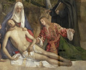 Mourning the Dead Christ at the Foot of the Cross