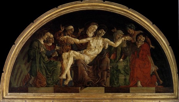 Pieta  (panel from the Roverella Polyptych)  1474