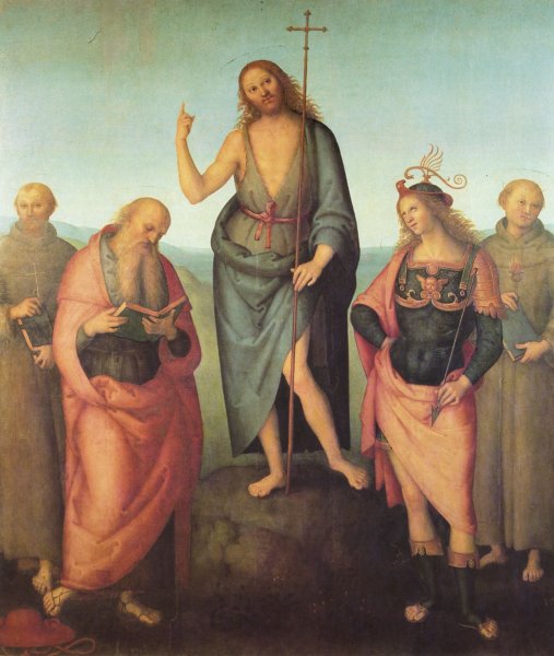 Saint John the Baptist with Saint Francis of Assisi, Saint Jerome, Saint Sebastian and Saint Anthony