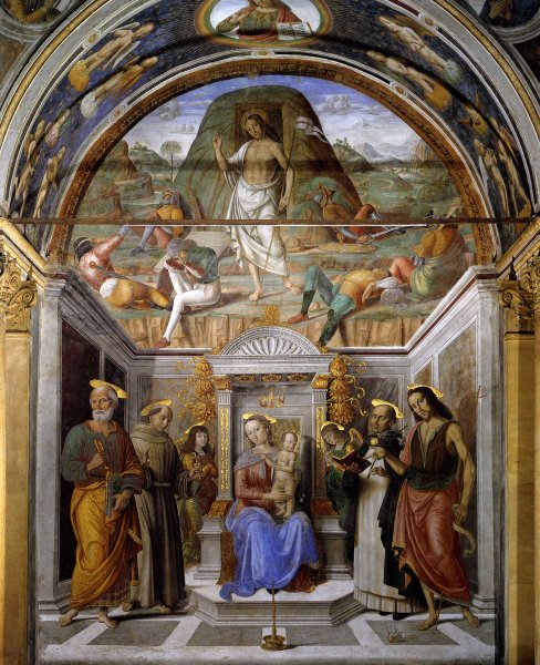 Sacra Conversazione with the Ressurection of Christ