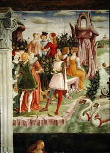 The Triumph of Venus  April from the Room of the Months (detail) c.1467-70