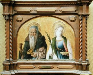 St. Anthony the Hermit and St. Lucy, c.1470