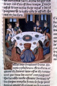 King Arthur and the Knights of the Round Table, from Lancelot du Lac, c.1490