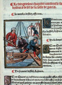 The Measure and Transport of Salt, from Ordonnances Royaux de la Juridiction de la Prevote des Marchands de la Ville de Paris, 1528