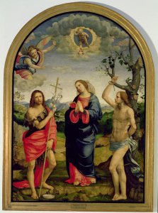 The Virgin with Saints Sebastian and John the Baptist