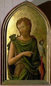 St. John the Baptist, panel from a polyptych removed from the church of St. Francesco in Padua, 1451