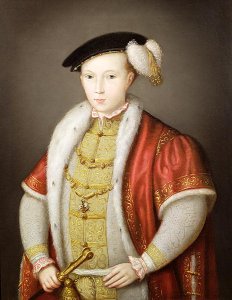 Edward VI with the chain of the Order of the Garter, after the portrait in the Collection of H.M. Queen Elizabeth II, c.1600