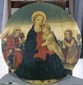 Madonna and Child with Archangel Raphael and St. John, c.1490