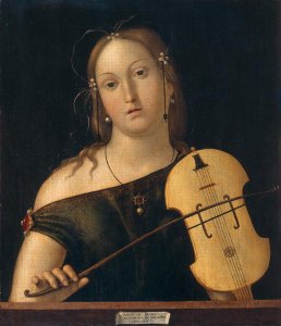 Woman playing the viola