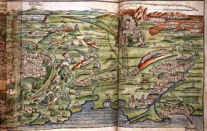 Map of the City of Jerusalem, from Peregrinatio in Terram Sanctam by Bernhard von Breydenbach 1440-97, 1486 2