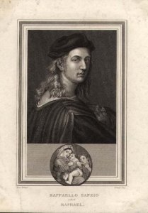 Raffaello Sanzio, called Raphael, engraved by Corner