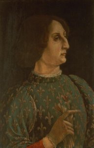 Portrait of Galeazzo Mario Sforza 1444-76 c.1471