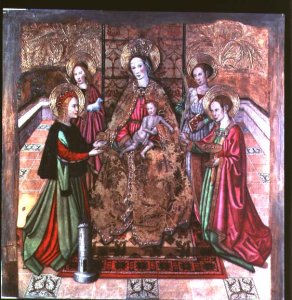 The Virgin and Child with St Ines and St Barbara