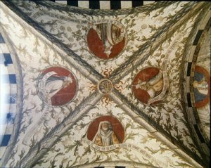 Vault depicting four prophets from the Loggia dAnnunciazione 2