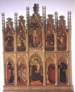 Polyptych of Gualdo Tadino with Virgin Enthroned Crucifixion and Saints