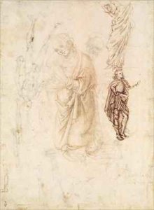 Sheet of studies with the Virgin